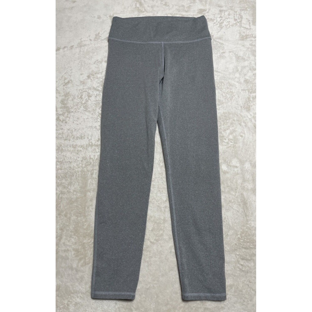 Fabletics Leggings Women's Medium Gray Compression Wide Waist Band Yoga